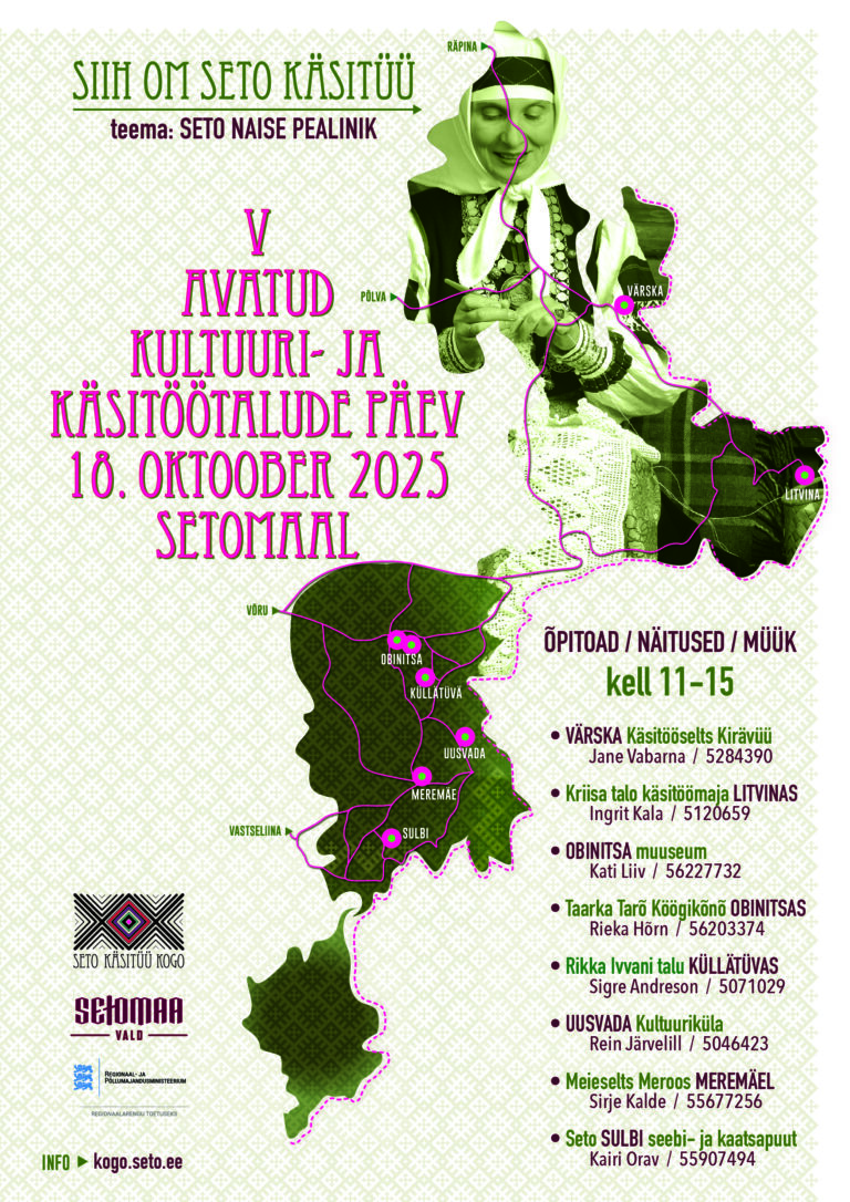 V Avatud kultuuri- ja käsitöötalude päevad Setomaal